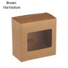 Kids Gift Birthday Party Supplies Paper Gift Box Cake Package Clear PVC Window Candy Wrapping Bag