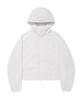 Wacky Willy Women'S Nylon Hooded Zip-Up Jumper White