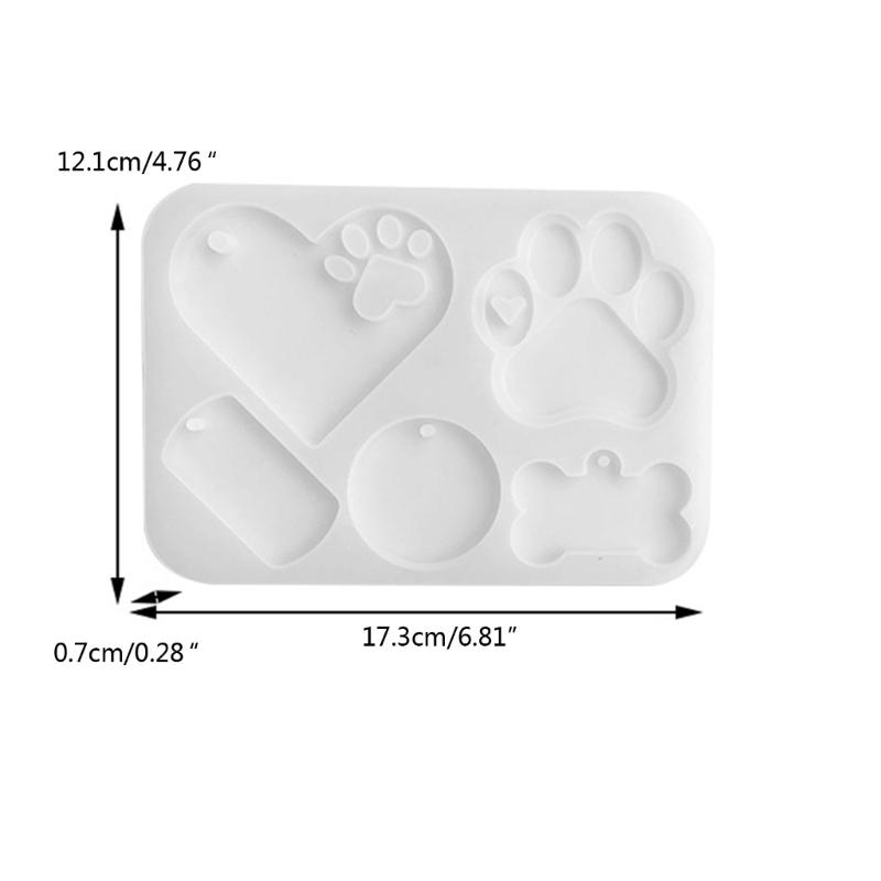 Cat Claw Heart Bone Silicone Mold Epoxy Resin Mold DIY Jewelry Pendant Tools Plaster Crafts Making Supplies Non-stick