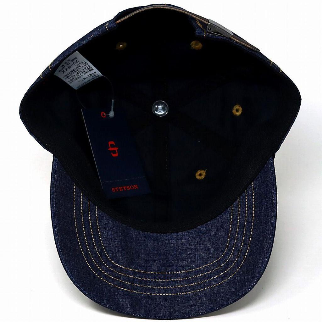 Used STETSON Cap Denim Cap Spring/Summer Hat Men's Stitch Denim Casual Present Sunshade Cap Made In Japan Stylish Hat [MB]
