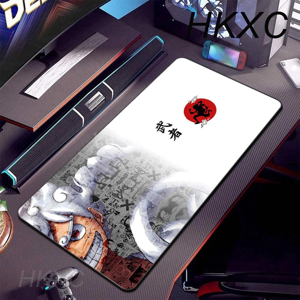 Anime Mouse Pad Gaming Mousepad Rubber Luffy Gear5 Desk Mat Non-slip PC Laptop One Piece Gamer Desk Accessories Big Table Mat