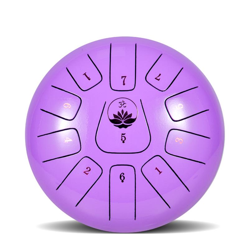 Ethereal Steel Tongue Drum - 6/8/10/12/13/14 Inch Handpan Percussion Instrument.