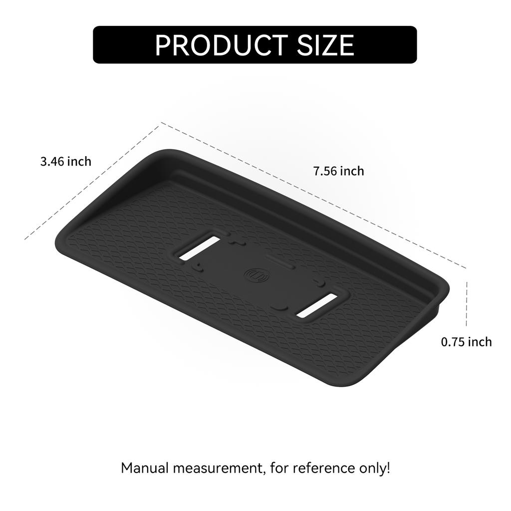 For Volvo EX90 2026 2025 Central Mobile Phone Wireless Charging Anti-Slip Protectieve Pad Car Interior Accessories Black