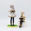 2PCS Anime Beyond Journey's End Read Book Sitting Take Flowers Stand Action Figures Frieren Noodle Stopper Collection Toy Gift