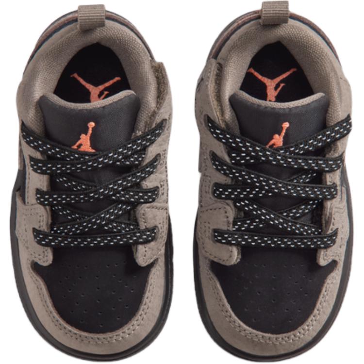 Jordan Air Jordan 1 Leather Low Top Toddler Shoes Black Umber Infant And Toddler IQ8631-005