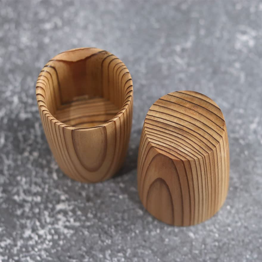 Odate Kogeisha Sake Cup Small Sake Small Akita Made In No Branding Iron 3-piece Set, Bottle, Choko, 2-piece Set, Cedar, Japan,