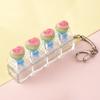 4-Key Reduce Pressure Toy Fruit Push Button Keychain Mini Keychain Pendant  Daily Use