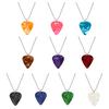 Men Necklace Decorative All-match Unisex High-Cold Guitar Pick Pendant Necklace for Daily Wear