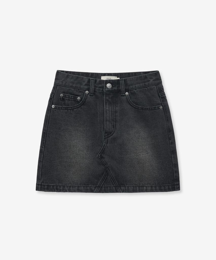 Yale Denim Miniskjørt_Kull