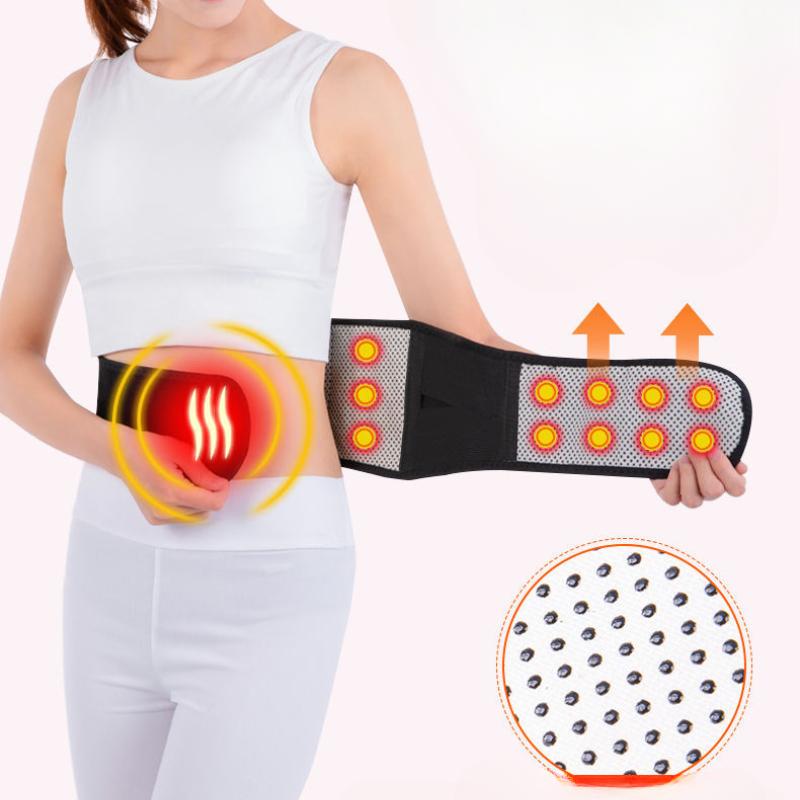 1 pièce Ceinture de Soutien Dorsale et Lombaire Auto-chauffante Magnétique Réglable Ceinture de Soin du Corps Ceinture de Massage Lombaire Ceinture de Soutien Sportive