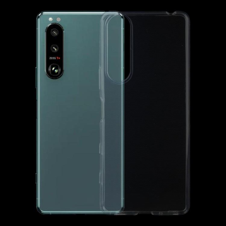 Pour Sony Xperia 5 III Étui de protection souple en TPU transparent ultra-fin 0,75 mm