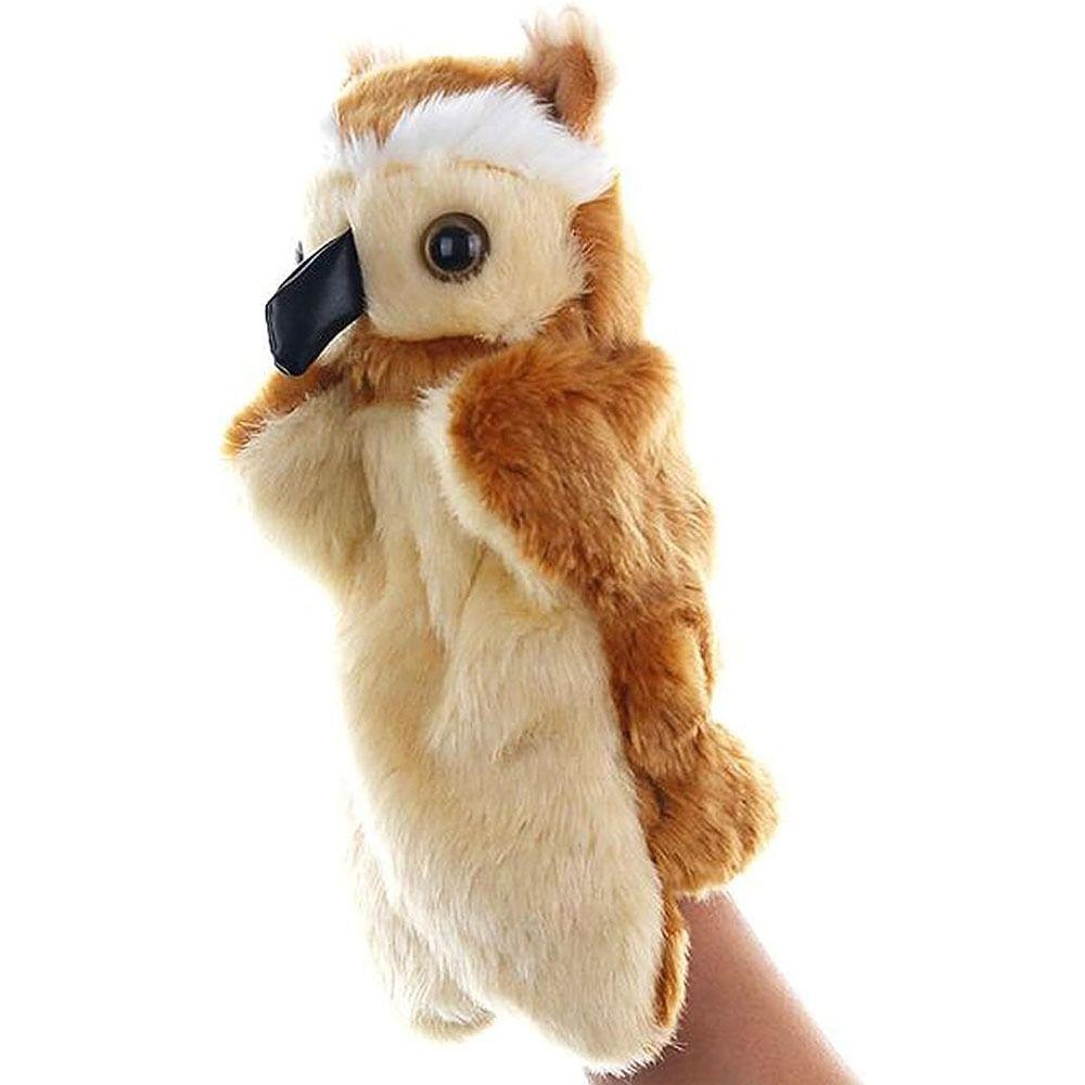 Soft Owl Hand Puppets Plush Finger Puppets Cute Stuffed Animals Toy Kids