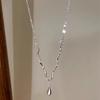 Nouveau Colliers Goutte d'Eau Brillants Vintage Luxe Léger Paresse Irrégulier Pendentif Gland Chaîne Collier Bijoux Fins