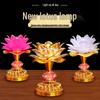 2024 Rechargeable LED Lotus Lamp: Everlasting Bodhisattva Offering for Home, Colorful Plug-in Buddha Light