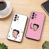 Retro Cartoon B-Betty B-Boop Phone Case For Samsung S25,S24,S21,S22,S23,S30,Ultra,S20,Plus,Fe,Soft Silicone Black Cover