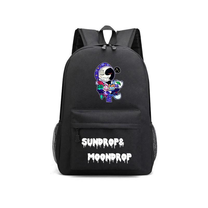 Rymlig Fnaf-ryggsäck med innerficka med dragkedja och yttre fickor på framsidan