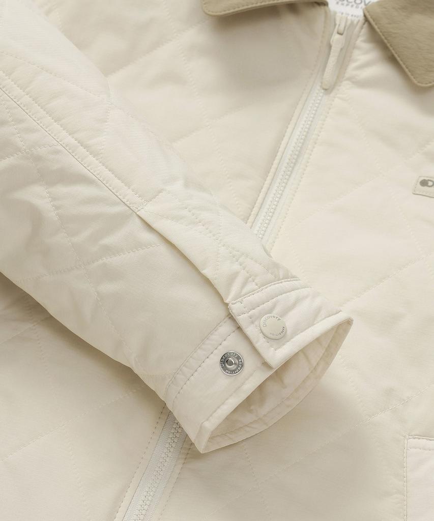 Discovery Expedition Women'S Collared Quilted Padded Jacket (Ivory)
