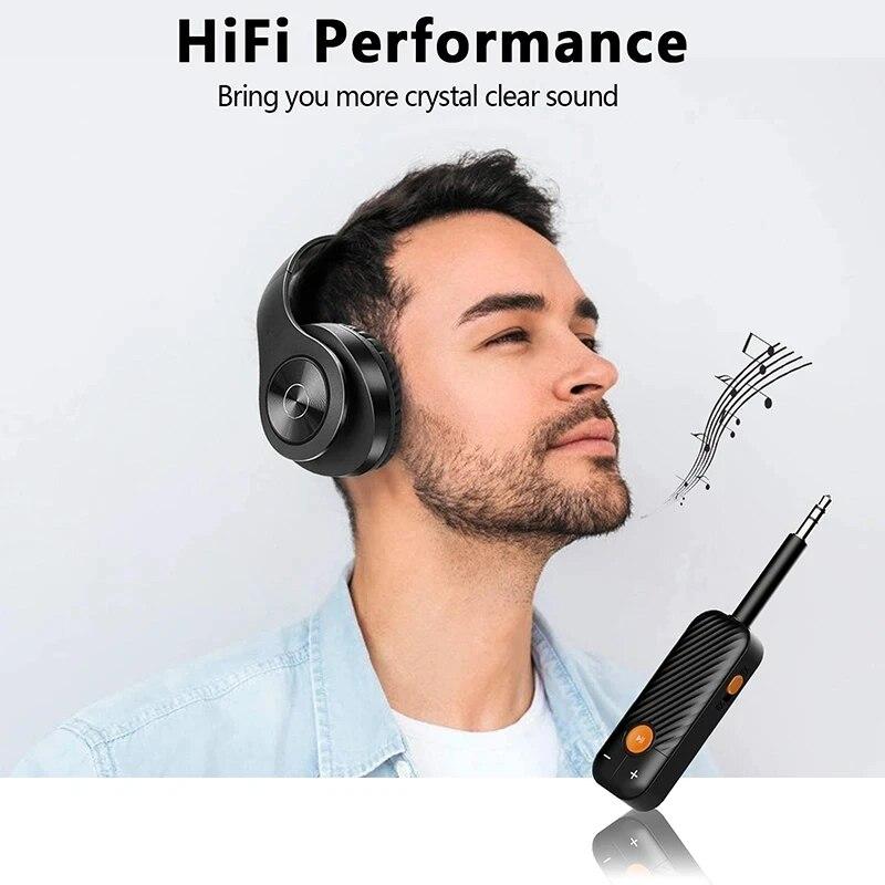 2 In 1 Wireless Bluetooth 5.0 Receiver Transmitter Adapter 3.5mm Jack For Car Music Audio Aux A2dp Headphone Reciever Handsfree