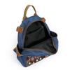 Vintage Color Block Backpack Ethnic Embroidery Shoulder Bag Large Capacity Backpack