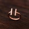 Pure Copper Ring, Open Bar Design, Handmade Adjustable Boho Ring, Healing Jewelry