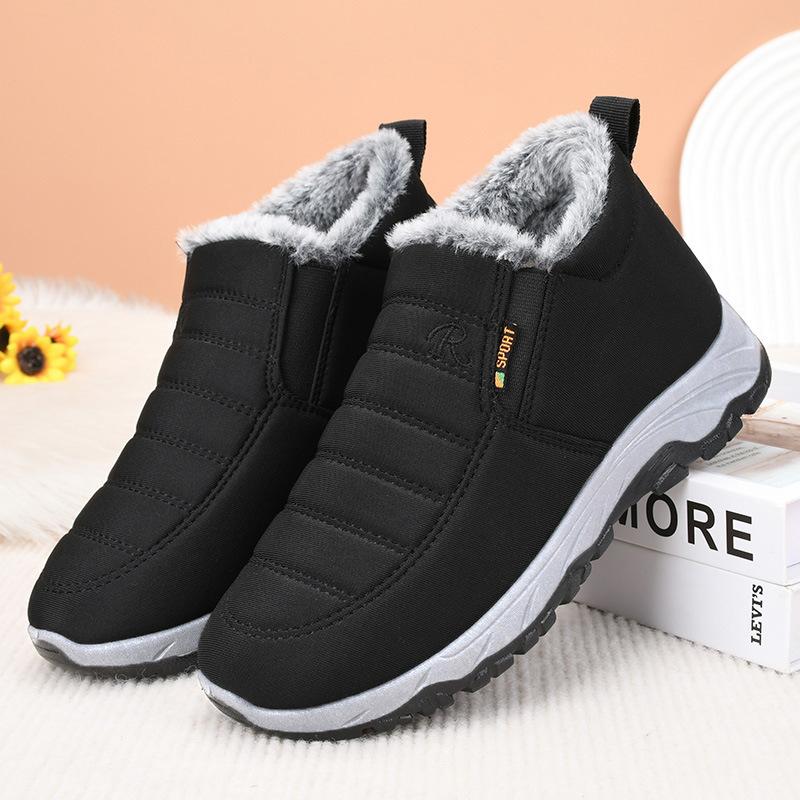 Winter Cloth Shoes for Middle-aged and Elderly Men's Walking Shoes Warm and Non Slip Women's Cotton Boots for Both Men and Women
