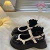 Women's Mary Jane Shoes Round Toe with Bow Kawaii Platform Ladies Pumps Y2k 2025 Trend Fashion Summer On Sale Wholesale Slip 39