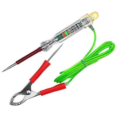 6-24V Automotive LED Circuit Tester Testlamp met Dubbele Probes 47 Inch Antivries Draad Krokodillenklem voor Testen