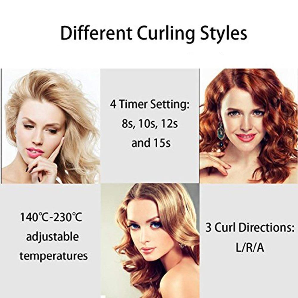 Automatická kulma na vlasy Stylingové nástroje Natáčky Wand Keramická vyhrievacia starostlivosť Wave Curl Iron Anti-perm