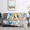 Candy Candy Anime Manga Teppe Mykt Varmt Flanell Kastepledd Deksel til Seng Stue Piknik Reise Hjem Sofa