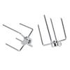 Pack Of 2 Rusts Resistant BBQ Skewers Set For Perfectly Cooked Meats And Vegetables Stainless Steel BBQ Roasting Fork