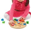 Todoribro Wood Tree Figures Clock, 1, Koreas bestes Kleinkindpuzzle