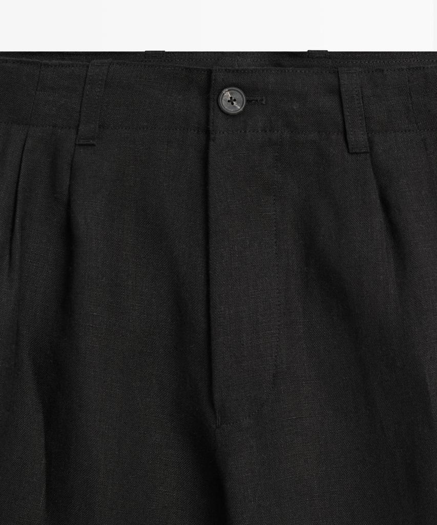 Masimodutti 100% Linen Pintuck Pants