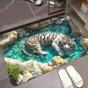 American 3D Visual Entryway Wear-resistant Door Mat for Home Bathroom, Anti Slip and Absorbent, Easy To Maintain Floor Mat