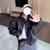 Retro Motorcycle Soft Leather Jacket Men's Simulated Leather Thickened Short Autumn and Winter Bomber Jacket High Quality Practical Daily Use