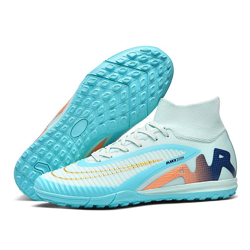 New High-Top Youth Broken Nails Football Shoes Long Nails Competition Sports Shoes Men'S And Women'S Professional Children'S Football Shoes