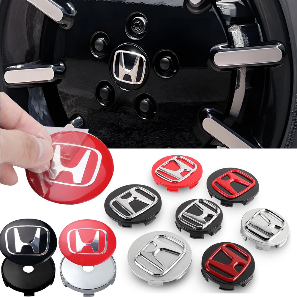 4Pcs 56/58/60/69MM For Honda Civic Jazz Adv 150 INSPIRE XR-V CR-V UR-V Fit Type R Car Wheel Center Hub Caps Covers Accessories