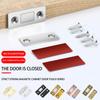 Thin  Magnetic Door Stoppers  Non-perforated Door Suction Slim Sliding Door Wardrobe Door-touch Strong Magnetic Cabinet Suction Drawer Closer