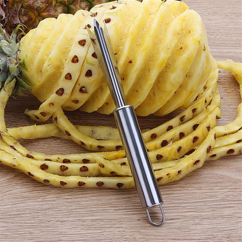 Stainless Steel Pineapple Peeler Long Handled Pineapple Cutter Corer Slicer
