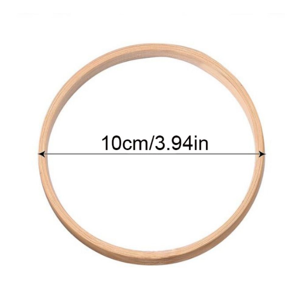 Cross Embroidery Shed Round Bamboo Circle Bamboo 10-30cm Flower Wreath Ring Hanging Bamboo Hoop Frame Garden