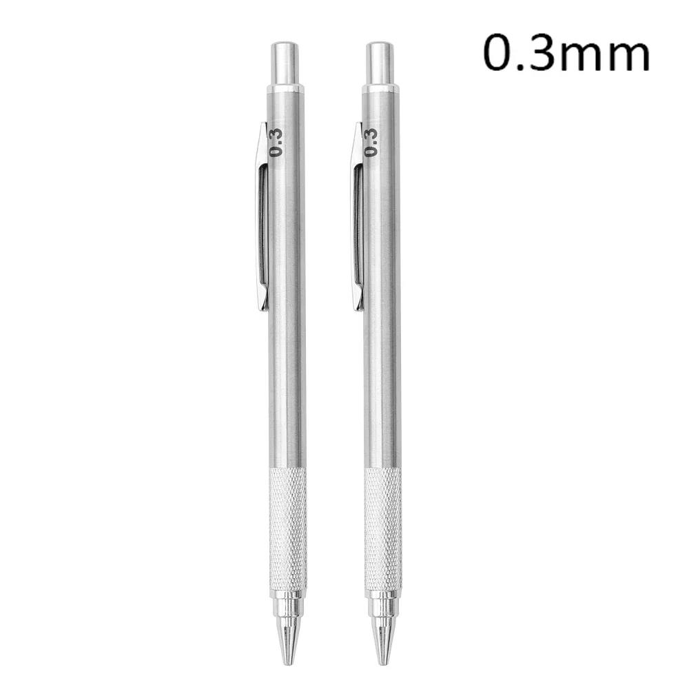 Mechanical Pencil Set 0.3 0.5 0.7 0.9 1.3 2.0mm Full Metal Art Drawing Painting Automatic Pencil For School Supply Home & Office