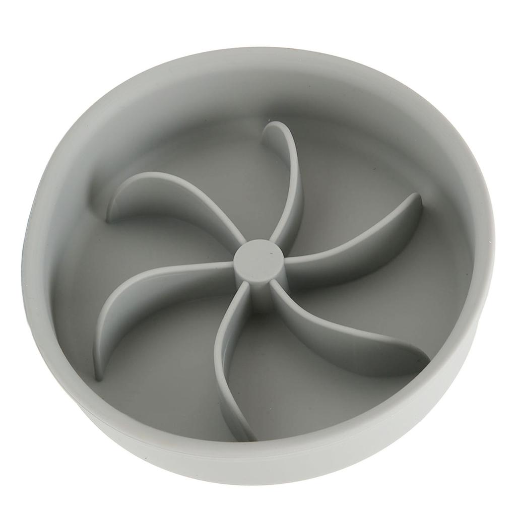 Slow Feeding Bowl Thickened Silicone Preventing Choking Petal Shaped Column Rounded Corners Dog