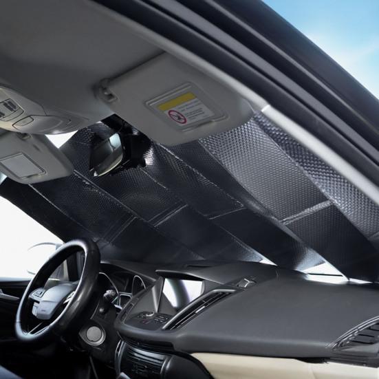 Tendalino Pieghevole per Parabrezza Finestrini Auto, Scudo Termico con Protezione UV, Foglio di Alluminio Riflettente, Copertura Universale per Parabrezza Auto per la Maggior Parte dei Veicoli