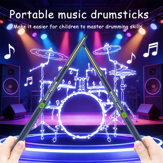 1 Set Air Drum Kit with Drumsticks Pedals Audio Converter Speaker 3D Motion Sensing Electric Drum Beginners Virtual Drum Percussion Instrument