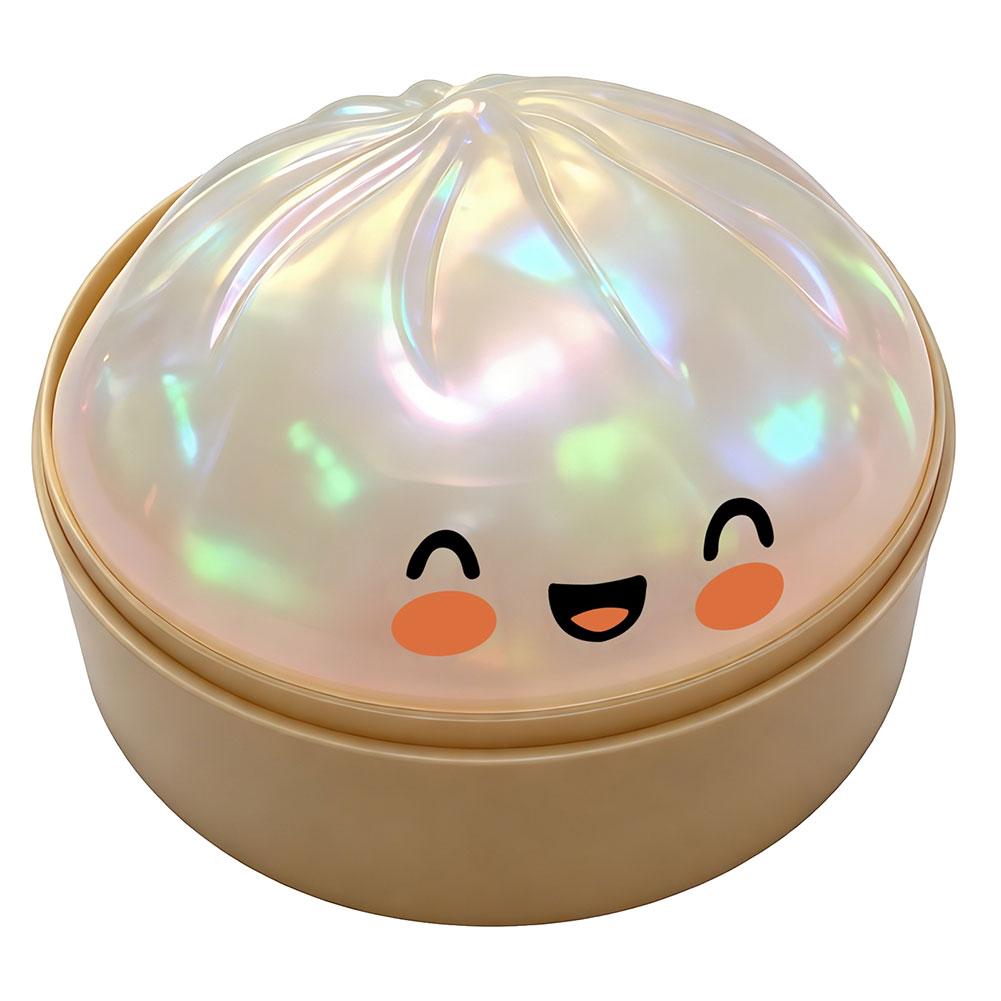 Giant Squishies Dumpling Bun Toy, Slow Rising Glitter Dumpling Stress Ball, Stress Relief Fidget Toy For Home Office Travel