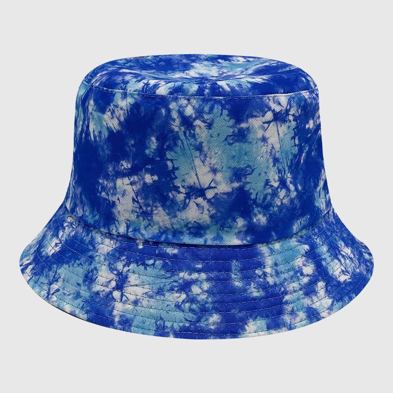 Cotton Tie Dye Bucket Hat With Sun Protection For Outdoor Activities Men Women