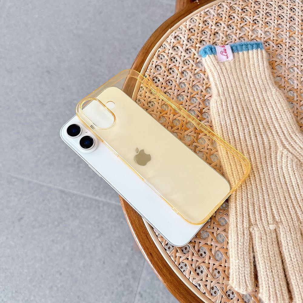 Bunte Bonbonfarbe Transparente Weiche Hülle Für iPhone Air 17 16 15 14 13 12 11 Pro Max Plus Mini Silikon Ultra Dünne Klare Schale