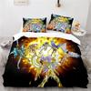 Set de lenjerie de pat imprimat 3D Saint Seiya de desene animate Anime Husă de plapumă Față de pernă Set husă de plapumă pentru adulți și copii Dimensiune Twin Full Queen King