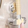 Suction Cup Mop Wall Hanging Clip Punch Free Strong Adhesive Bathroom Mop Rack Broom Clip Fixed Hanger