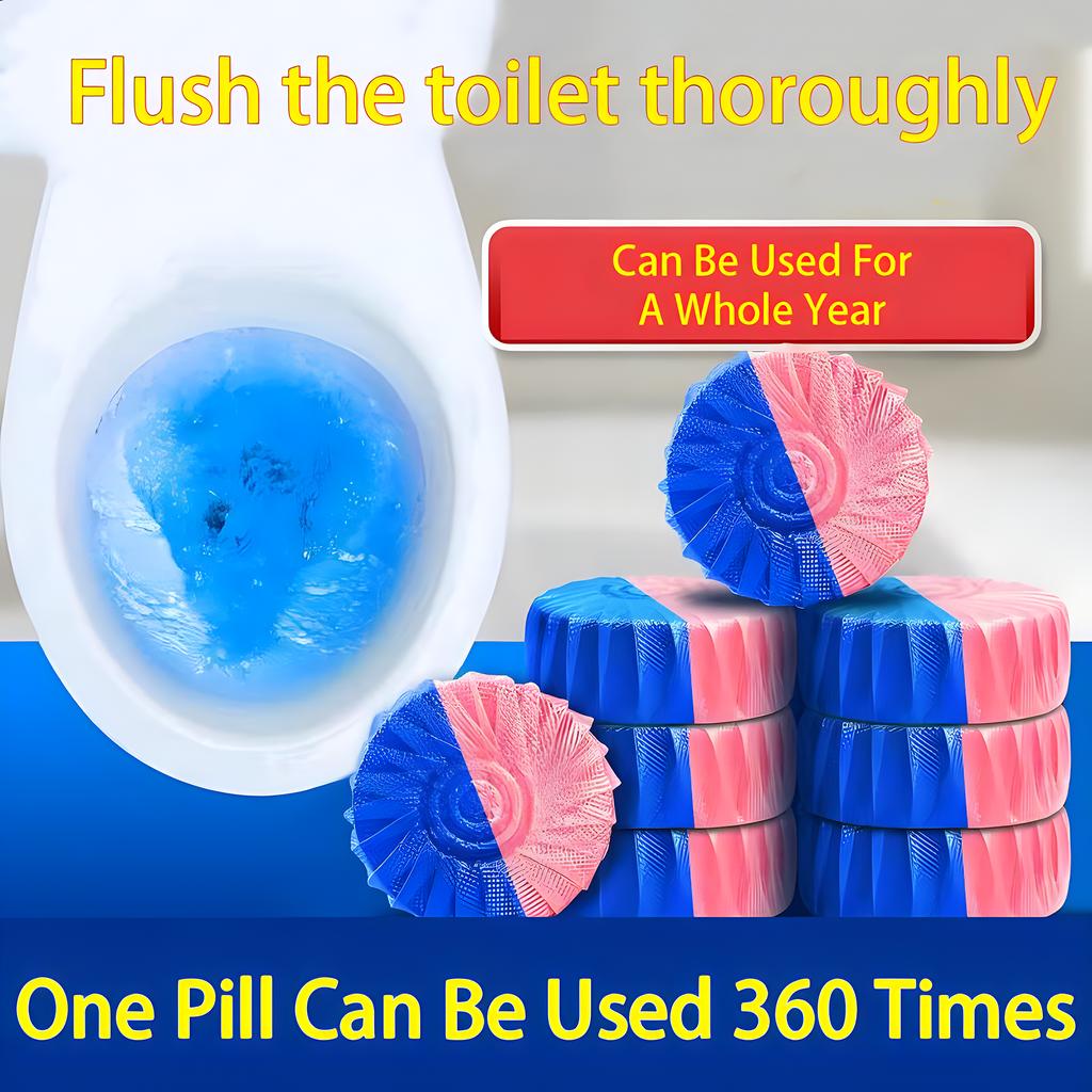 Tank Bowl Drain Toilet Cleaner Rose Fragrance Tablet Freshener Deodorization Stain Remover House Bathroom Cleaning Agent Product