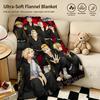 Anime T-Tokyo Revengers-s Throw Warm Soft Flannel Blanket, Multi-use for Sofa Bed Camping Travel Nap